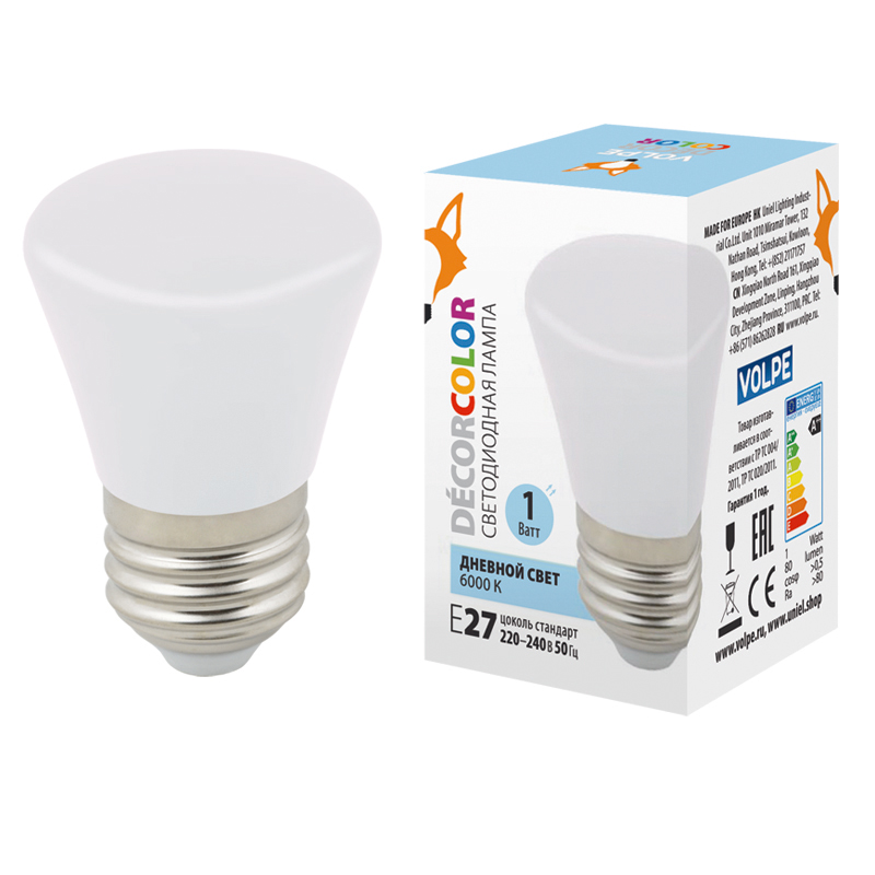 LED-D45-1W/6000K/E27/FR/С BELL  в Москве 