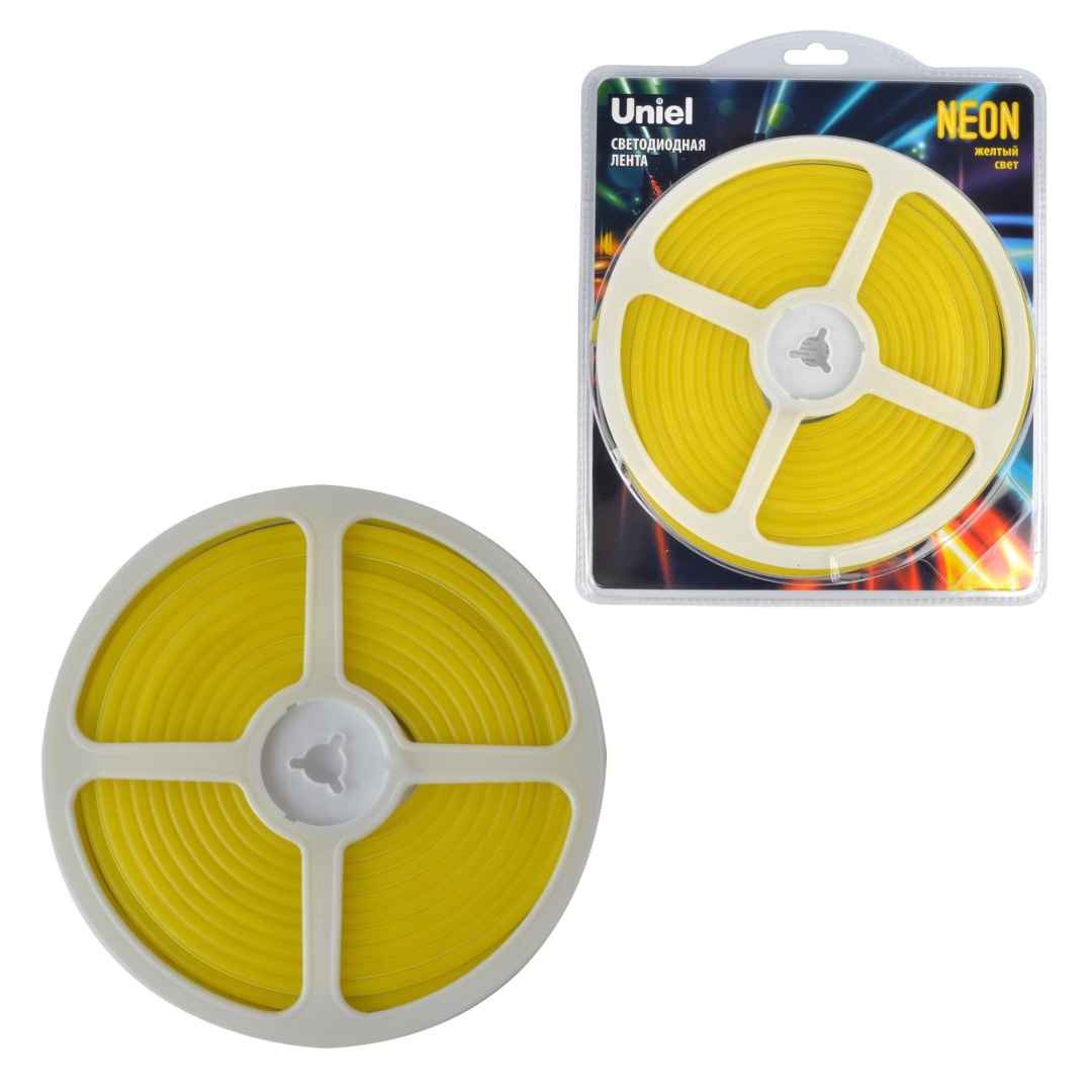 ULS-N01-2835-120LED/m-6mm-IP67-DC12V-9W/m-5M-YELLOW блистер  в Москве 