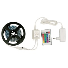 ULS-Q221 5050-60LED/m-IP20-3M-RGB RRP36C24 Комплект светодиодной ленты с адаптером и контроллером  