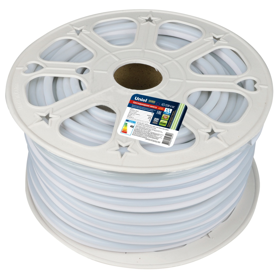 ULS-N21-2835-120LED/m-8mm-IP67-220V-8W/m-50M-GREEN бобина  в Москве 