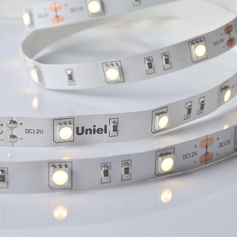 ULS-M22-5050-30LED/m-10mm-IP20-DC12V-7,2W/m-5M-3000K PROFI катушка в герметичной упаковке  в Москве 