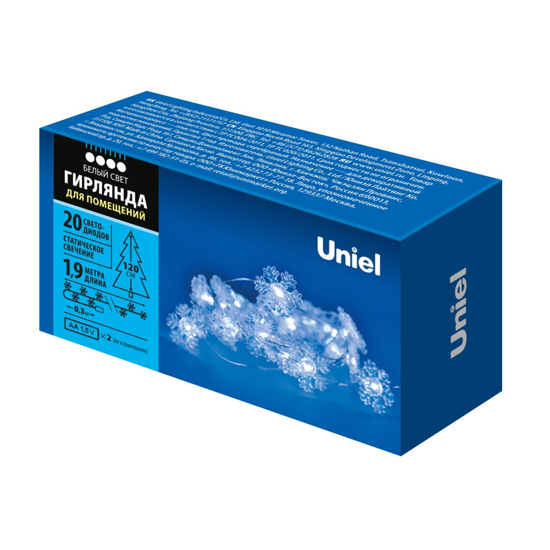 ULD-S1900-020/STB/2AA WHITE IP20 SNOWFLAKES MINI  в Москве 