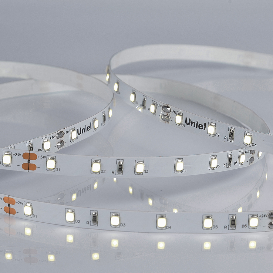ULS-2835-60LED/m-8mm-IP20-DC24V-6W/m-5M-W катушка в герметичной упаковке  в Москве 