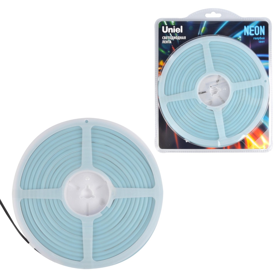 ULS-N01-2835-120LED/m-6mm-IP67-DC12V-9W/m-5M-LIGHTBLUE блистер  в Москве 