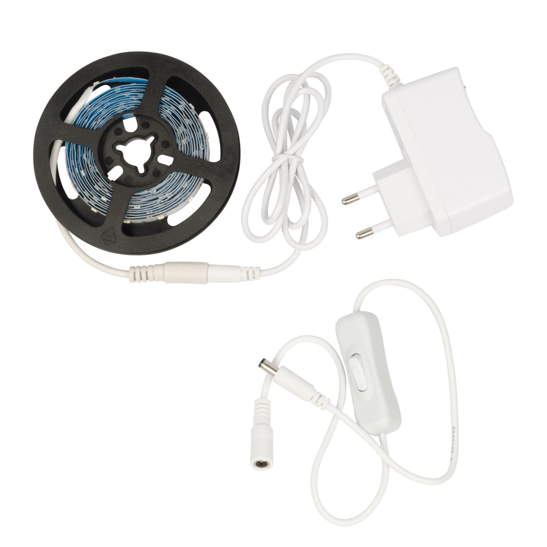 ULS-Q721 2835-60LED/m-IP20-2.5M-WW RRP24C00 Комплект светодиодной ленты с адаптером  в Москве 