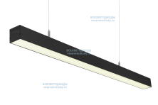 Светильник СЛИМФЛЕШ VS310 линейный 54W-7250Lm 4000-4500К МИКРОПРИЗМА IP40 с БАП (vsesv) на 3 часа чёрный арт. vs310-54-mpr-4k-li3h-RAL9005 - vs310-54-mpr-4k-li3h-RAL9005