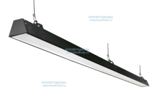 Светильник РИТЕЙЛ VS302 58W-7250Lm 5000-5500К ОПАЛ IP40 с БАП (vsesv) на 3 часа чёрный арт. vs302-58-op-5k-li3h-RAL9005 - vs302-58-op-5k-li3h-RAL9005