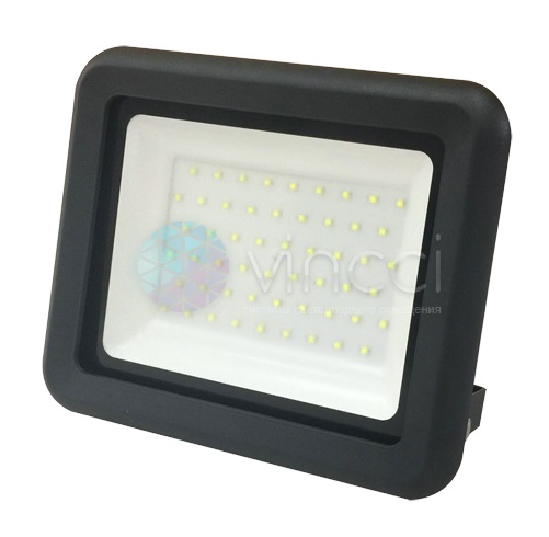 Светодиодный прожектор PFL-C-70w 6500K IP65 (с рамкой) Jazzway - 5001480B