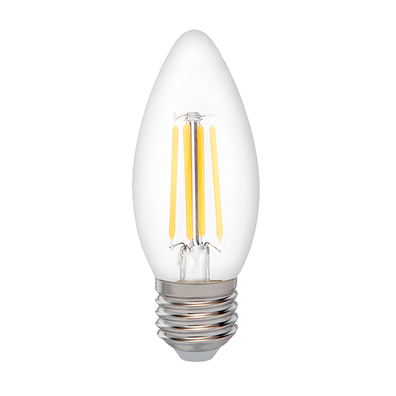 Светодиодный светильник PLED OMNI C35 8w E27 4000K CL 230/50  Jazzway арт. 5020825 - 5020825