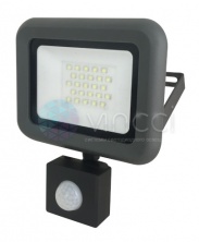 Светодиодный прожектор PFL-C-20w Sensor 6500K IP54 (с рамкой) Jazzway - PFL-C-20w Sensor