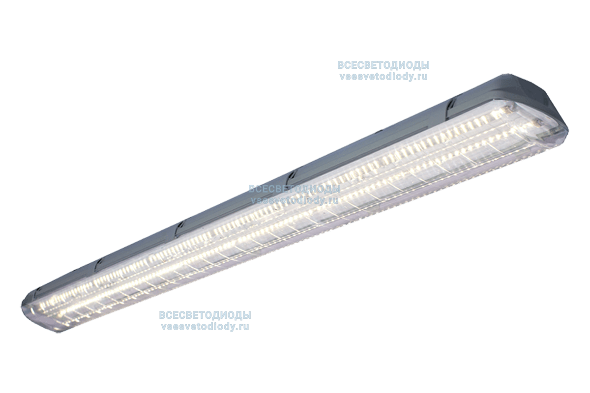 Cветильник АЙСБЕРГ VS101M 40W-5000Lm 4000-4500К ПРОЗРАЧНЫЙ IP65 с БАП (aax.tech) на 3 часа арт. vs101m-40-tr-4k-nc3h