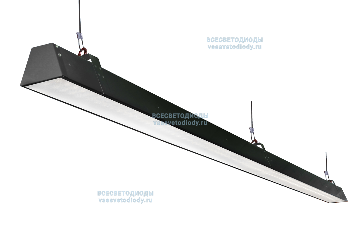 Светильник РИТЕЙЛ VS301 40W-5000Lm 5000-5500К ОПАЛ IP40 с БАП (vsesv) на 1 час чёрный арт. vs301-40-op-5k-li1h-ral9005