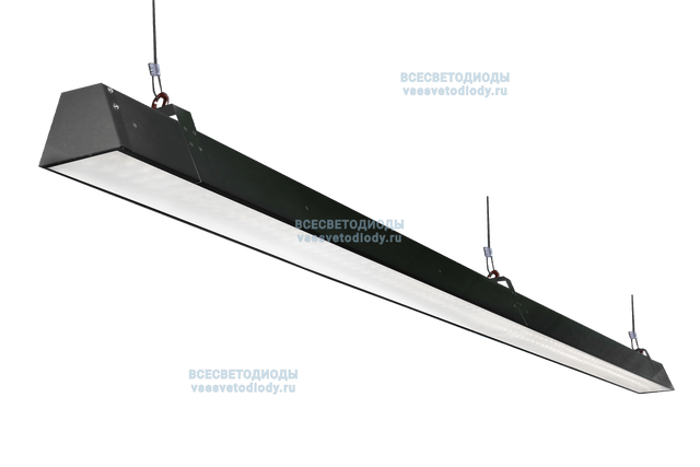 Светильник РИТЕЙЛ VS301-Z 40W-5000Lm 6000-6500К МИКРОПРИЗМА IP40 с БАП (vsesv) на 3 часа чёрный арт. vs301-40-mpr-6k-li3h-RAL9005-z