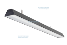 Светильник ТРЕЙД VS304 40W-5000Lm 4000-4500К МИКРОПРИЗМА IP40 с БАП (vsesv) на 1 час чёрный арт. vs304-40-mpr-4k-li1h-ral9005 - vs304-40-mpr-4k-li1h-ral9005