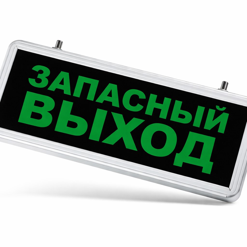 Аккумуляторный светодиодный указатель «Запасной выход» Шторм-АВР-Запасной