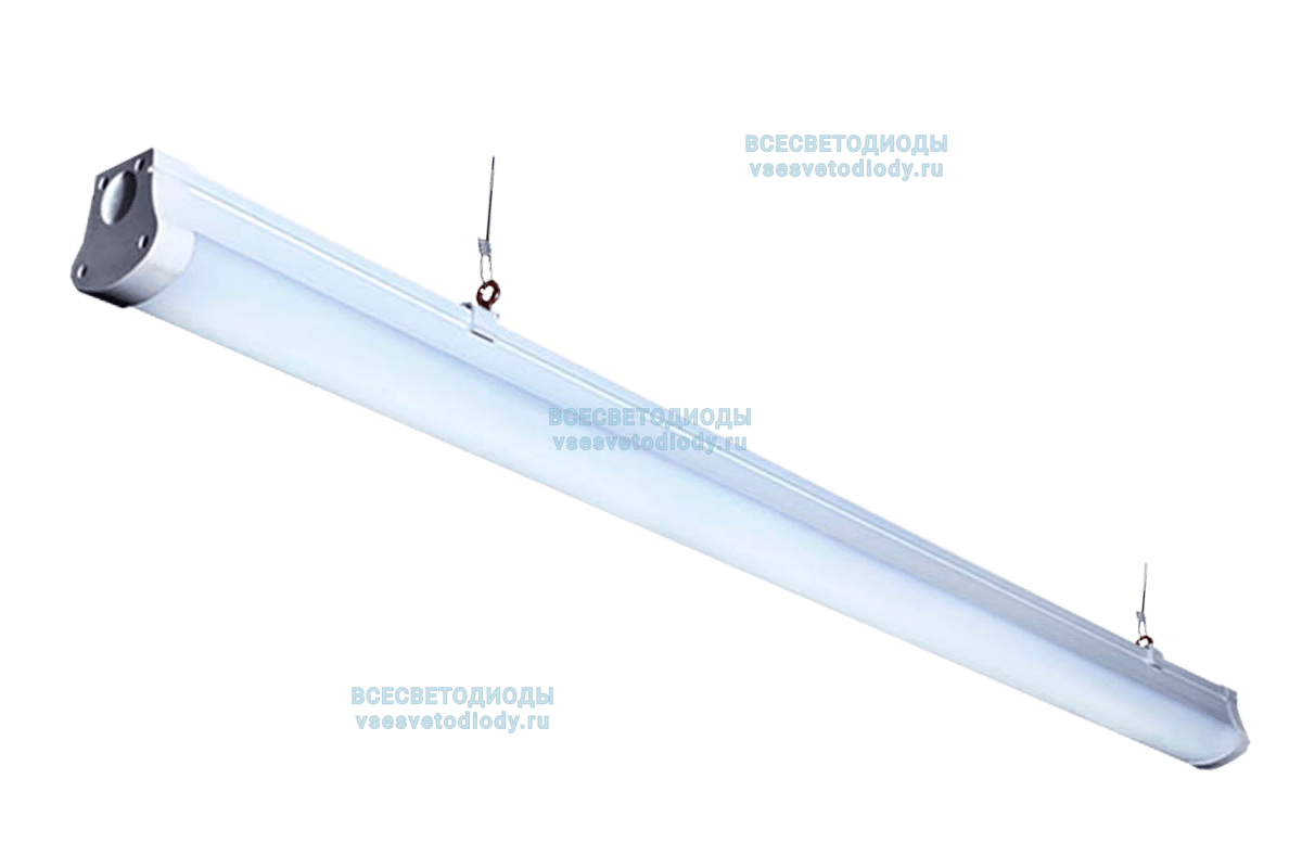 Cветильник СЛИМЛАЙТ VS321-IP65 58W-7250Lm 6000-6500К ОПАЛ с БАП (vsesv) на 3 часа арт. vs321-58-op-6k-ip65-li3h