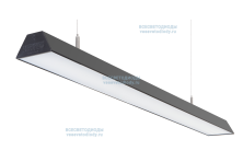 Светильник ТРЕЙД VS305 58W-7250Lm 6000-6500К ОПАЛ IP40 с БАП (vsesv) на 1 час чёрный арт. vs305-58-op-6k-li1h-RAL9005 - vs305-58-op-6k-li1h-RAL9005
