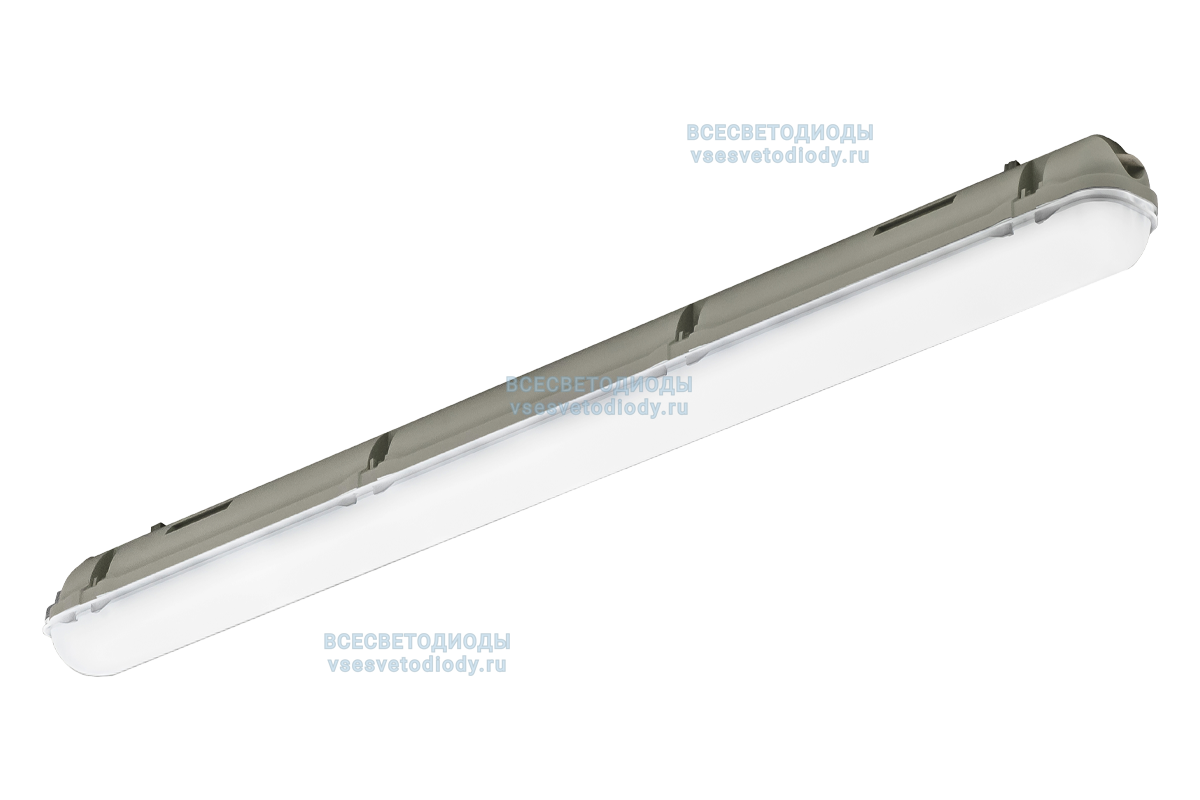 Cветильник АЙСБЕРГ VS1402 линейный 40W-5000Lm 5000-5500К ОПАЛ IP65 с БАП (vsesv) на 1 час арт. vs1402-40-op-5k-li1h