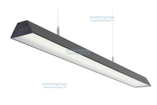 Светильник ТРЕЙД VS306 76W-9500Lm 4000-4500К МИКРОПРИЗМА IP40 с БАП (vsesv) на 1 час чёрный арт. vs306-76-mpr-4k-li1h-RAL9005 - vs306-76-mpr-4k-li1h-RAL9005