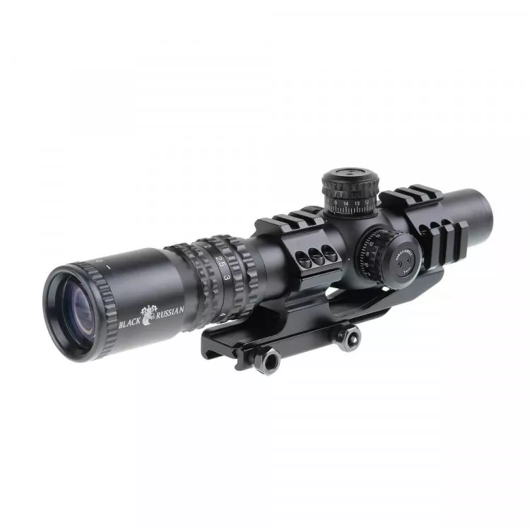 Прицел оптический Veber Black Russian 1-4х24 RG загонник (26245) - Veber Black Russian 1-4х24 RG загонник (26245)