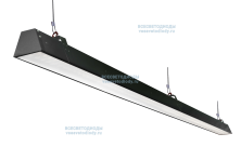 Светильник РИТЕЙЛ VS301 40W-5000Lm 5000-5500К ОПАЛ IP40 с БАП (vsesv) на 1 час чёрный арт. vs301-40-op-5k-li1h-ral9005 - vs301-40-op-5k-li1h-RAL9005