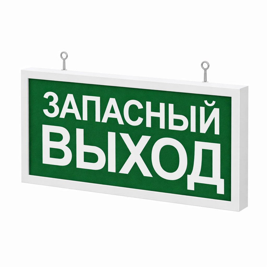 Светодиодный аварийно-эвакуационный указатель Импреза-АВР-ЗВ обозначение "Запасный выход"