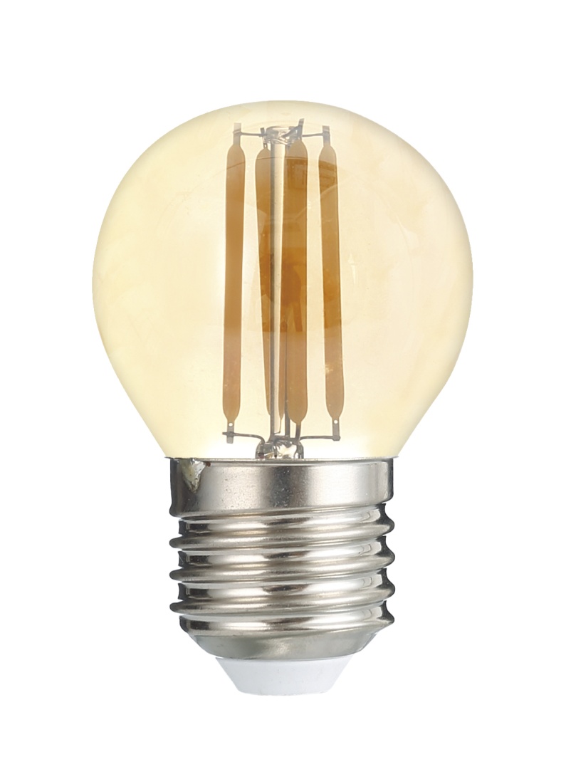Светодиодный светильник PLED OMNI G45 8w E27 4000K Gold 230/50  Jazzway арт. 5021662 - 5021662