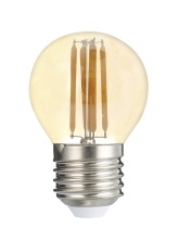 Светодиодный светильник PLED OMNI G45 8w E27 3000K Gold 230/50  Jazzway арт. 5021600 - 5021600