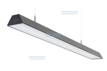 Светильник ТРЕЙД VS304 40W-5000Lm 4000-4500К ОПАЛ IP40 с БАП (aax.tech) на 3 часа чёрный арт. vs304-40-op-4k-nc3h-ral9005 - vs304-40-op-4k-nc3h-ral9005